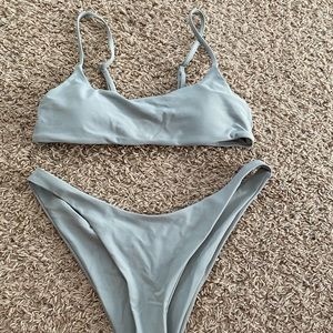 Olive green bikini set